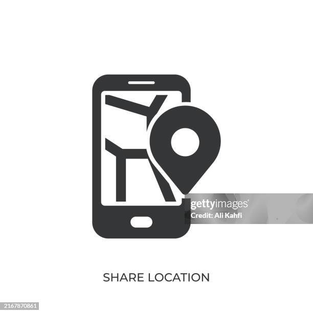 share location glyph solid icon. solid icon that can be applied anywhere, simple, pixel perfect and modern style - targeting system stock illustrations