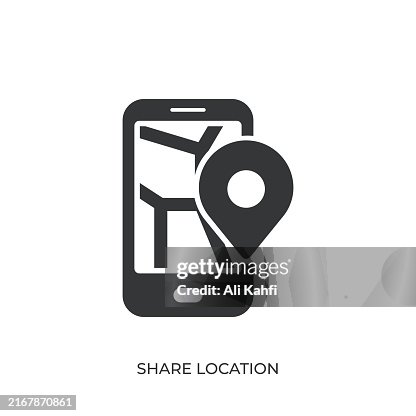 Share location glyph solid icon. Solid icon that can be applied anywhere, simple, pixel perfect and modern style Share location glyph solid icon. Solid icon that can be applied anywhere, simple, pixel perfect and modern style