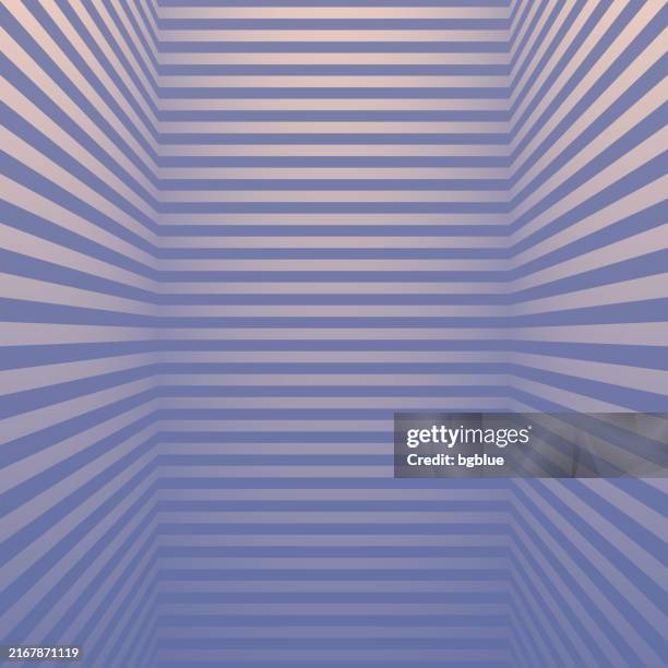 abstract striped background and gray gradient - trendy 3d background - empty room corner stock illustrations