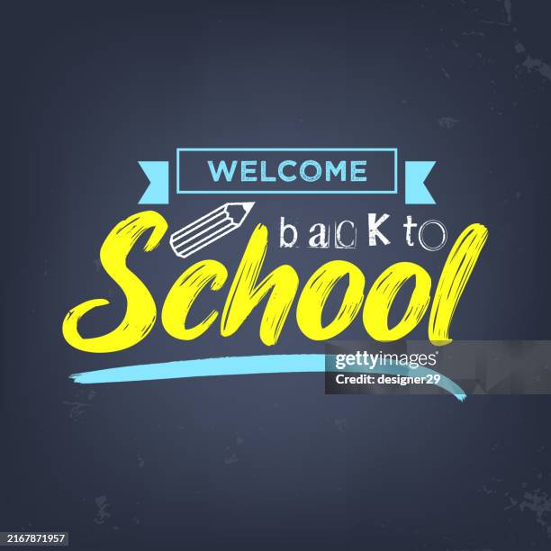 back to school banner vector design - empty high school classroom stock illustrations