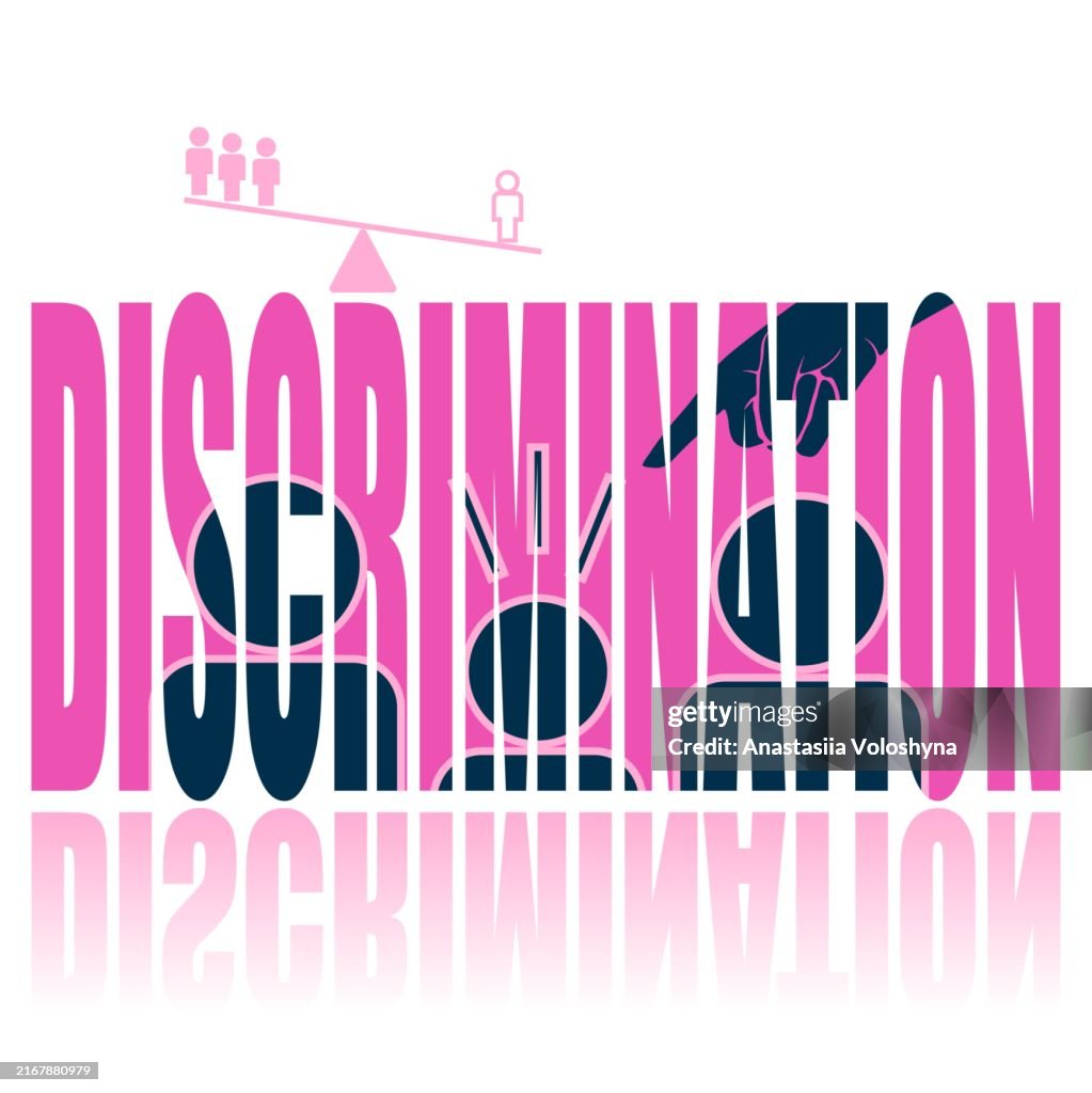 Discrimination Poster Vector Poster On A Social Theme High-Res Vector ...
