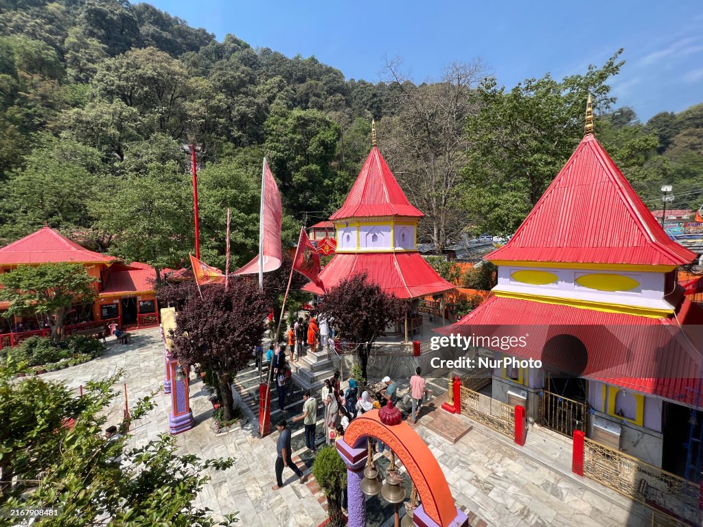 Nasinga Deva Maa Naina Devi Temple in Nainital, Uttarakhand, India, on April 21 ...