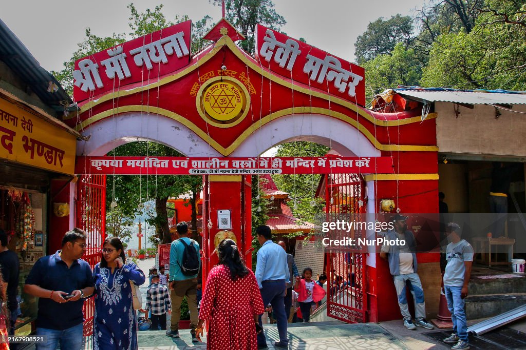 Nasinga Deva The entrance to the Maa Naina Devi Temple in Nainital, Uttarakhand ...