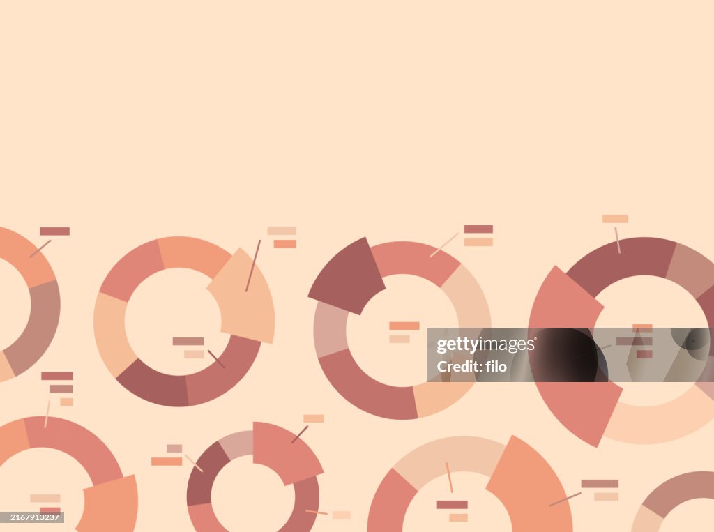 Data Analytics Statistics Pie Chart Abstract Background