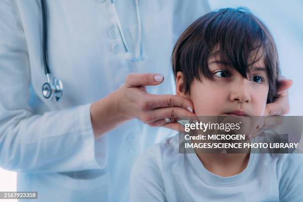 paediatric endocrinologist doing checkup - endocrinologist stock pictures, royalty-free photos & images