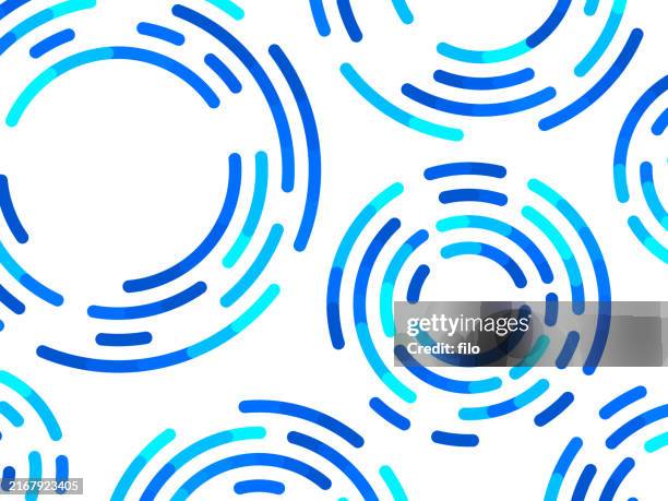 stockillustraties, clipart, cartoons en iconen met swirl puddle circle ripple modern abstract background - water