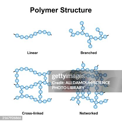 Polymer types, illustration Polymer types, illustration