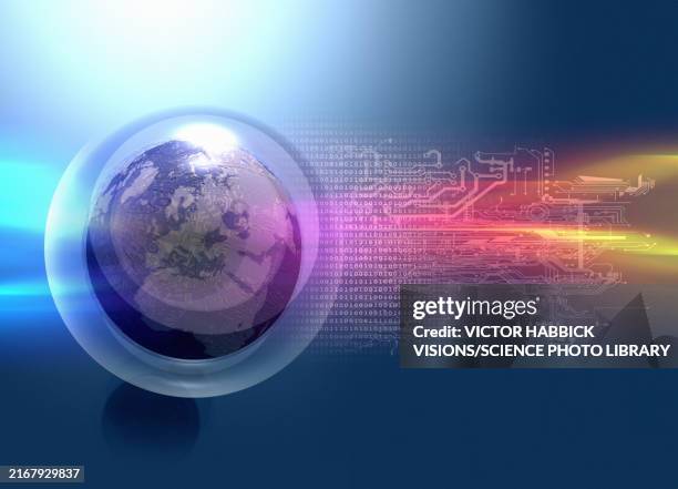 global data security, conceptual illustration - storage space stock illustrations