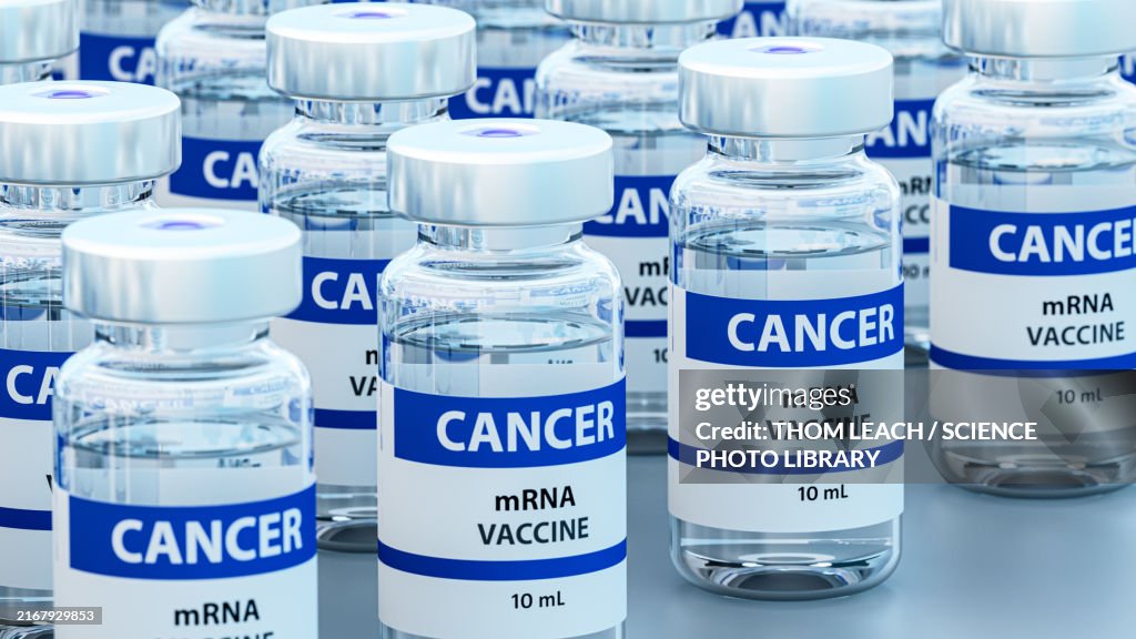 MRNA cancer vaccine, conceptual illustration