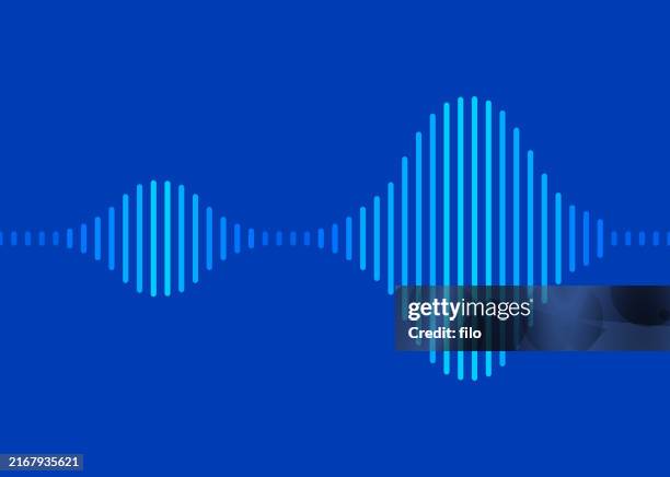 podcast sound wave form gradient - live broadcast background stock illustrations