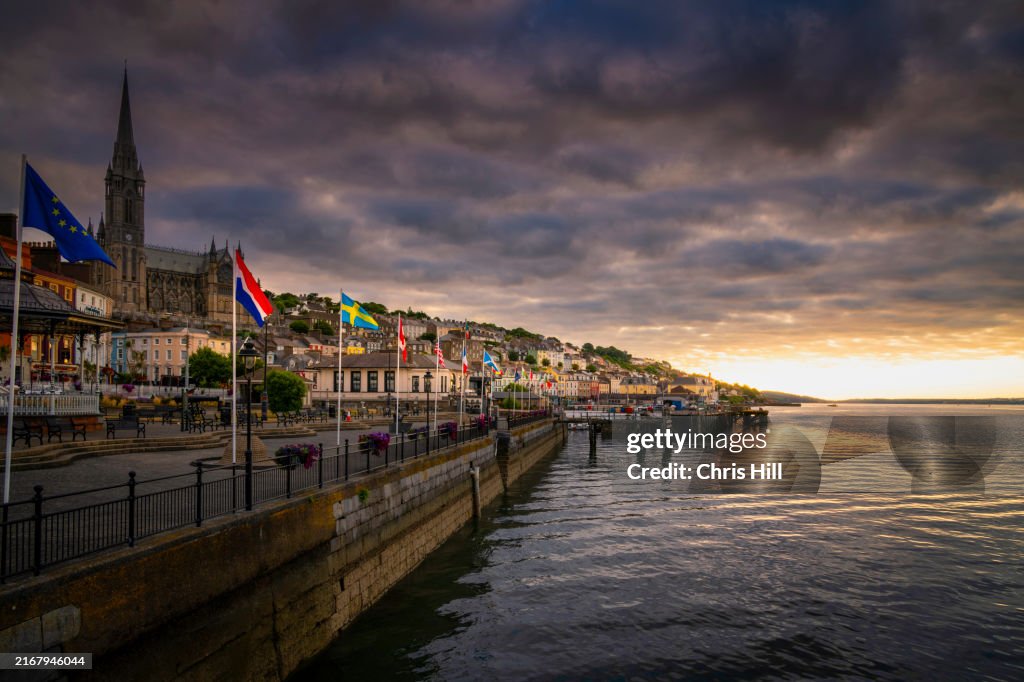 Sunrise on the waterfront at Cobh, County Cork, Ireland