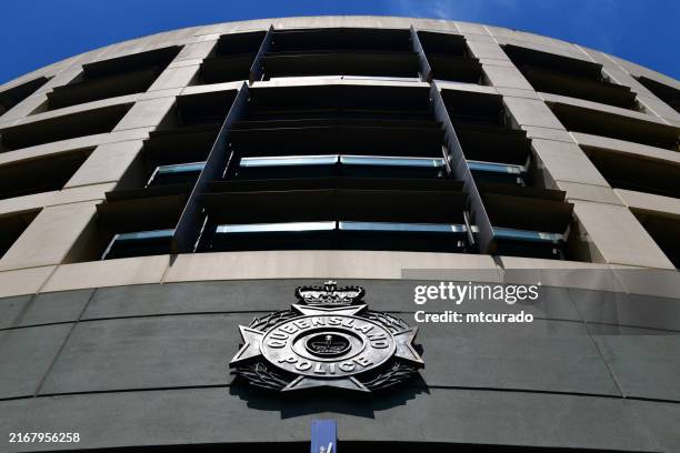 queensland police headquarters - fassade, brisbane, queensland - queensland stock-fotos und bilder
