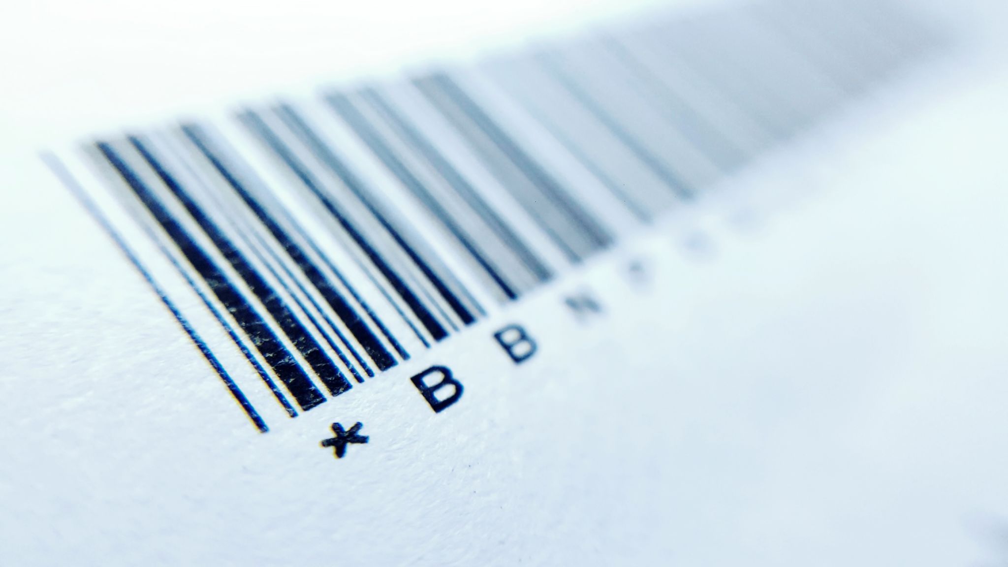 Full Frame Shot Of Paper With Bar Code Full Frame Shot Of Paper With Bar Code