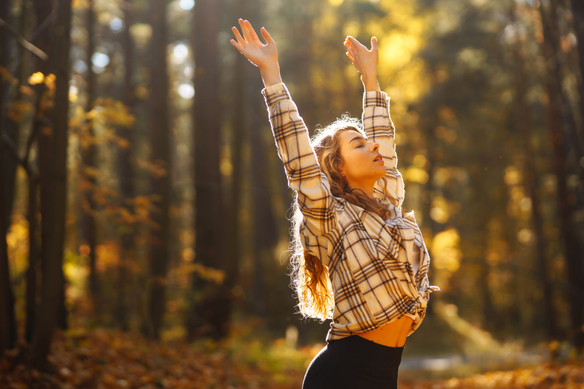 autumn leaves yoga