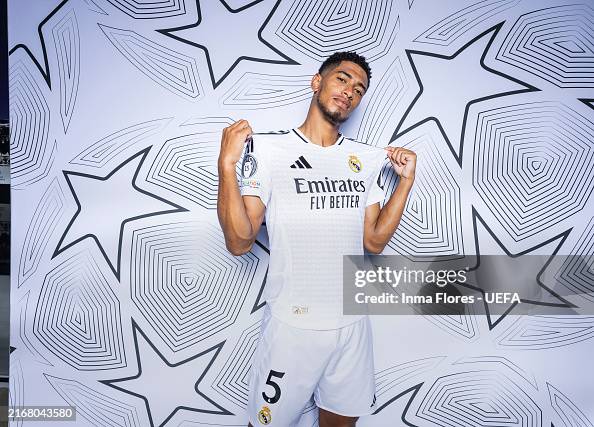 Jude Bellingham of Real Madrid poses for a portrait during the Real