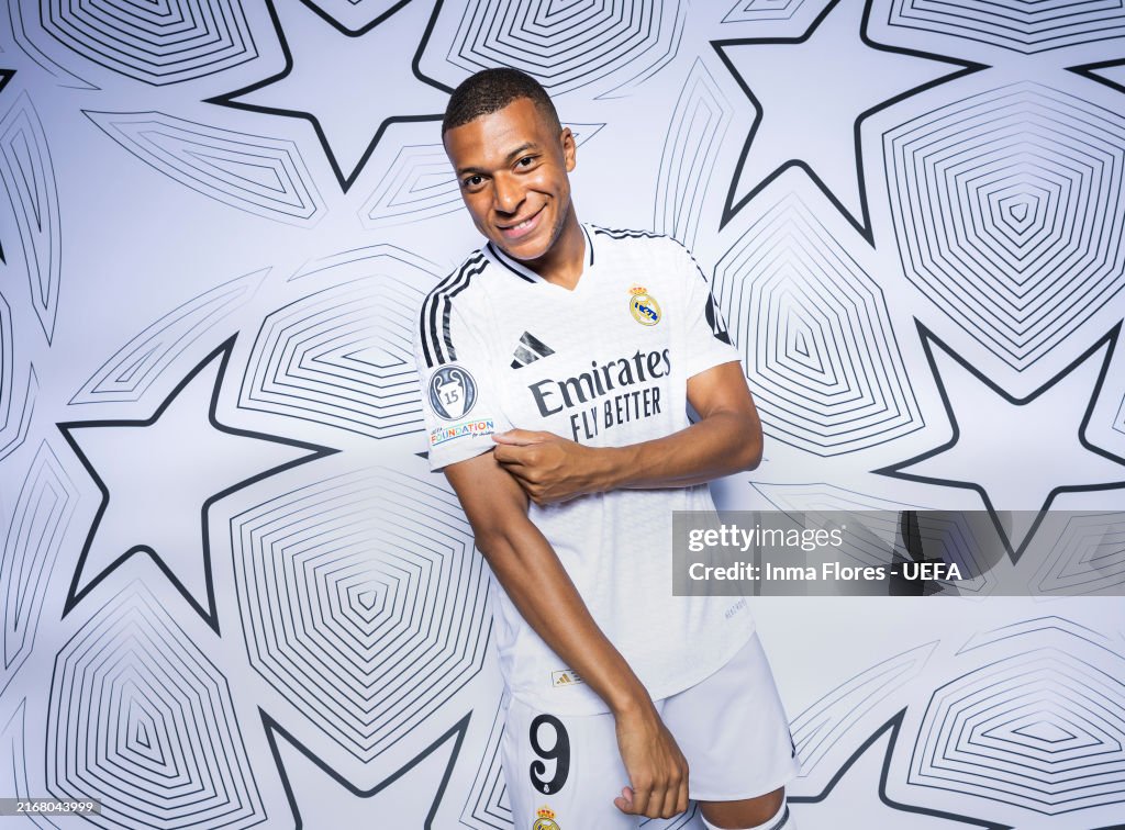 Kylian Mbappe Of Real Madrid Poses For A Portrait During The Real kylian-mbappe-of-real-madrid-poses-for-a-portrait-during-the-real