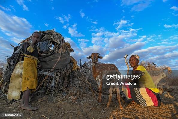 Rendille people living in Kenya's arid northern regions Rendille people living in Kenya's arid northern regions
