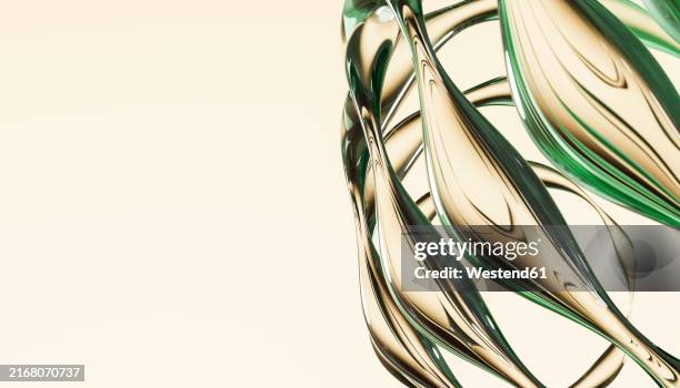 3d render of chrome liquid abstract flowing design - liquid chrome stock illustrations