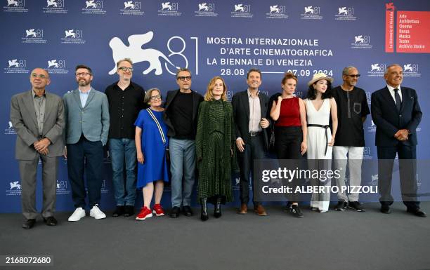 Members of the jury Venezia 81 , Italian director Giuseppe Tornatore, British writer and director Andrew Haigh, US director and member of the jury...