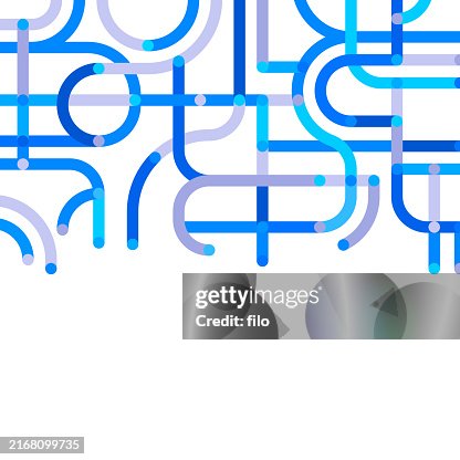 Modern Circuit Network Connection Route AI Artificial Intelligence Lines Background Modern Circuit Network Connection Route AI Artificial Intelligence Lines Background