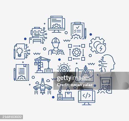 Engineering Related Vector Design Concept. Engineering Related Vector Design Concept.