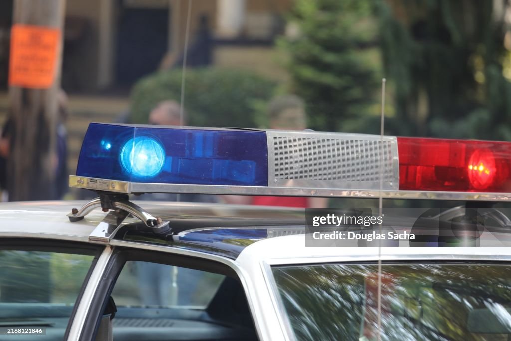 Police car - crime concepts
