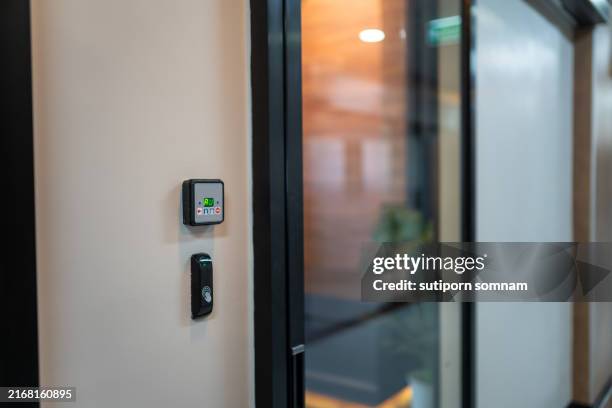 automatic door switches in modern buildings - automatic stock pictures, royalty-free photos & images