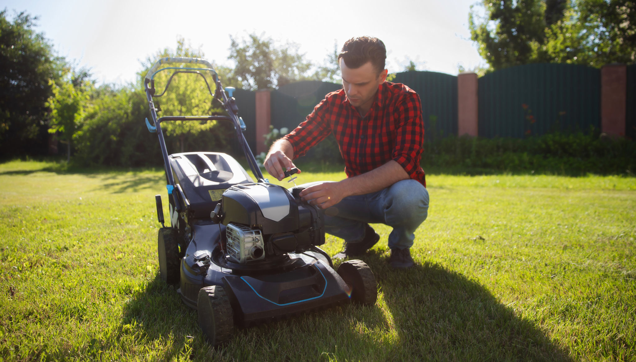 lawn mower inspection