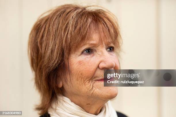portrait of an 82 year old woman - white worms in house stock pictures, royalty-free photos & images