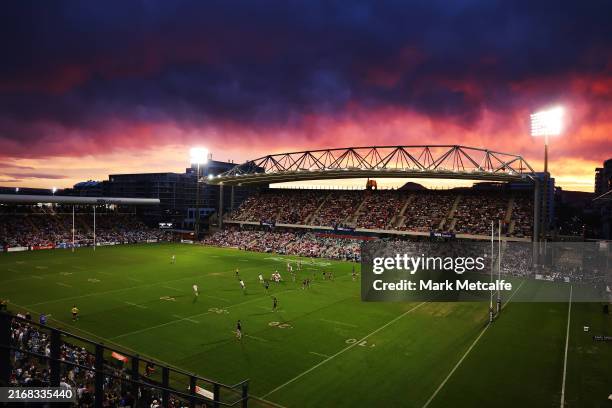 General view of play during the round 25 NRL match between St George Illawarra Dragons and Cronulla Sharks at WIN Stadium, on August 25 in...