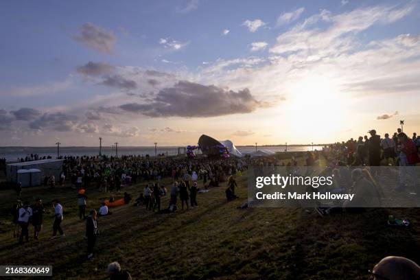 Fans enjoying Victorious Festival 2024 at Southsea Common on August 24, 2024 in Portsmouth, England.