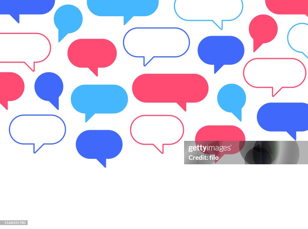 Speech Bubble Politics American Culture Election Talking Chatting Quote Communication Background