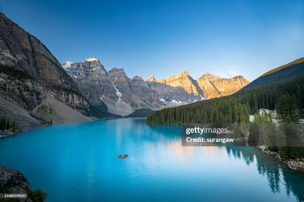 Beautiful Moraine Lake at Banff National Park. Alberta, Canada