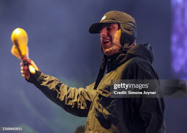 Liam Gallagher performs live on stage during day three of Reading Festival 2024 at Richfield Avenue on August 25, 2024 in Reading, England.
