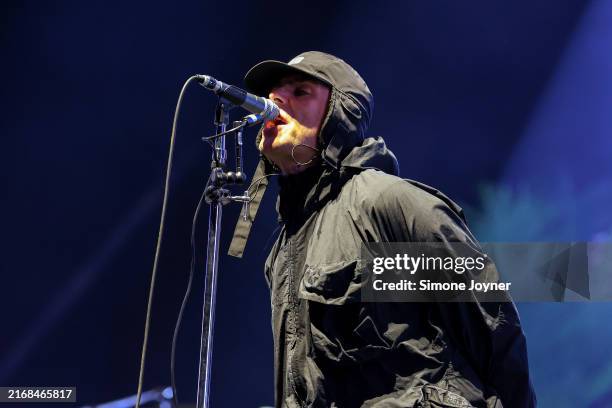 Liam Gallagher performs live on stage during day three of Reading Festival 2024 at Richfield Avenue on August 25, 2024 in Reading, England.