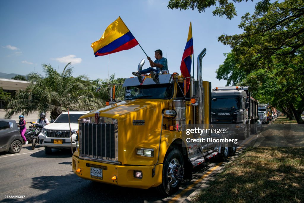 Colombia's Truck Union Strikes Following End To Fuel Subsidies