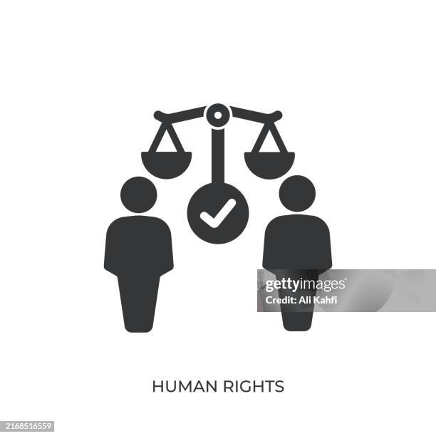 human rights glyph solid icon. solid icon that can be applied anywhere, simple, pixel perfect and modern style - helping neighbor stock illustrations