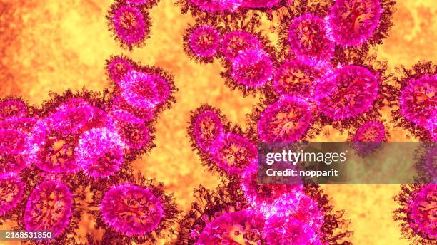 mpox virus. - hepatite imagens e fotografias de stock