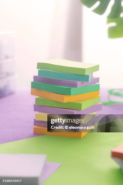 Paper Notes Stack 140 Paper Stacking Desk Stock Photos, High-Res Pictures, and Images ...