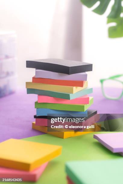 Paper Notes Stack 140 Paper Stacking Desk Stock Photos, High-Res Pictures, and Images ...