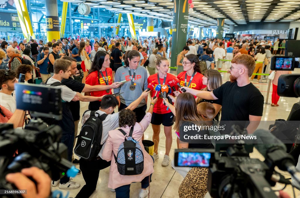 The Women's 3x3 National Team Arrives In Madrid After Winning The European Championship In Vienna