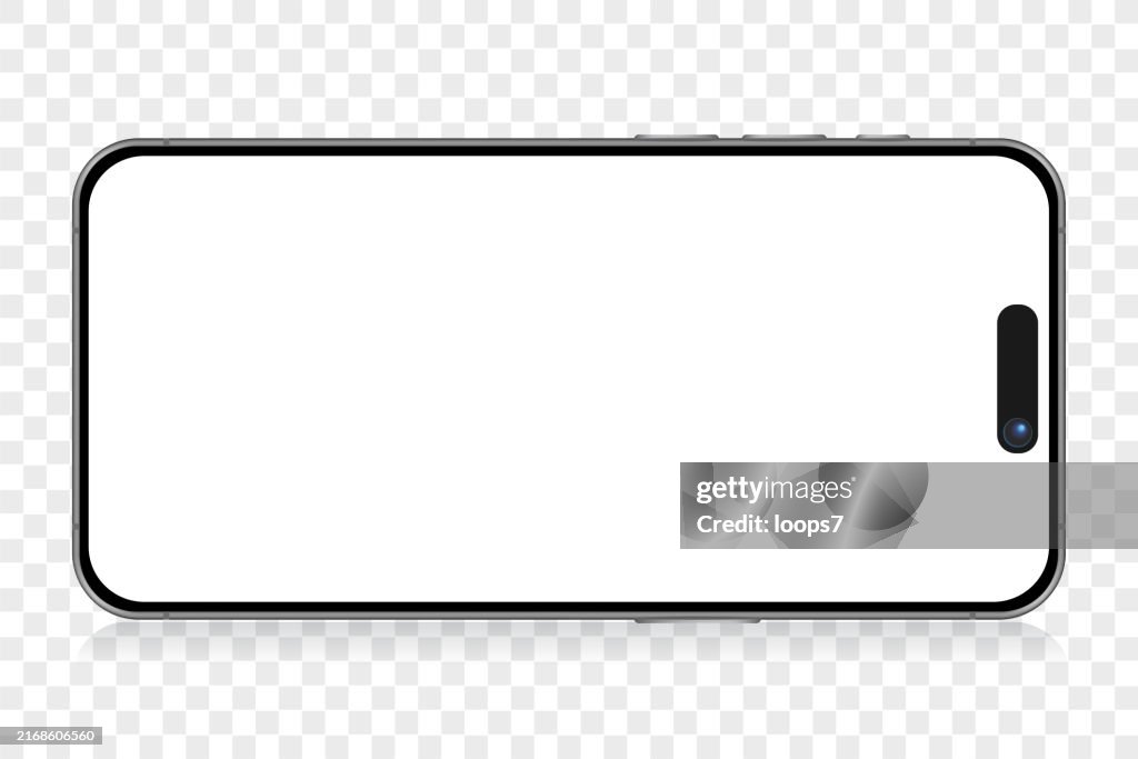 Modern Smartphone on Transparent Background. EPS 10
