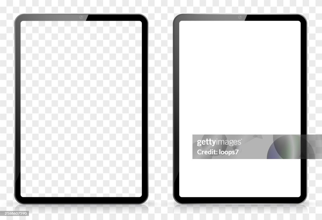 Mockup di illustrazione vettoriale per tablet. EPS 10