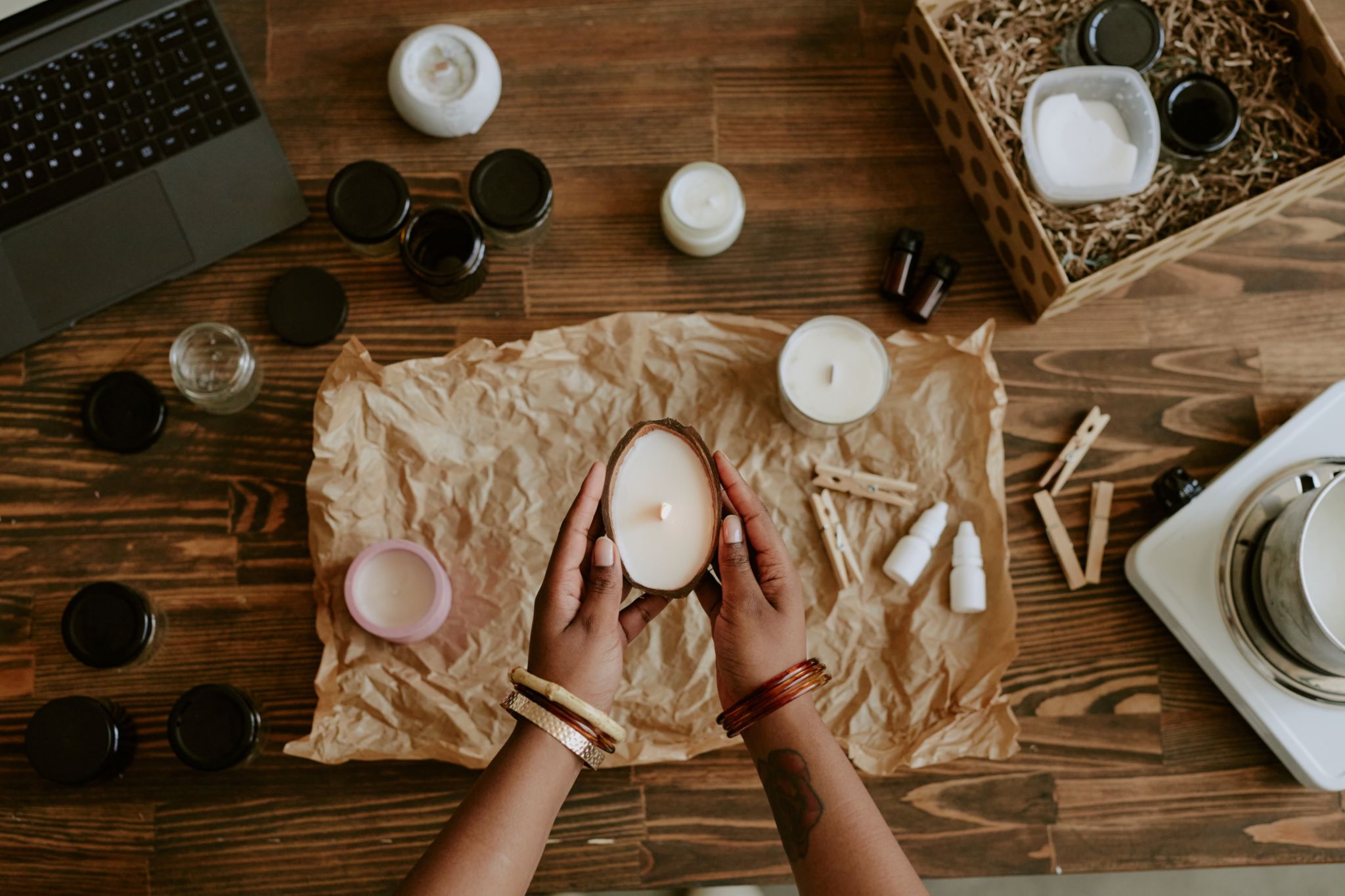 handcrafted candle making