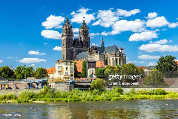 magdeburg cathedrale - cathedral stock pictures, royalty-free photos & images