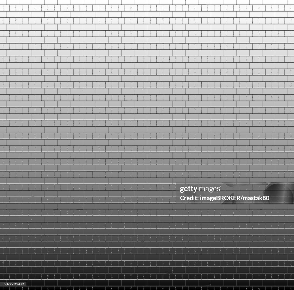 A Minimalistic Brick Wall Featuring A Gradient That Transitions ...