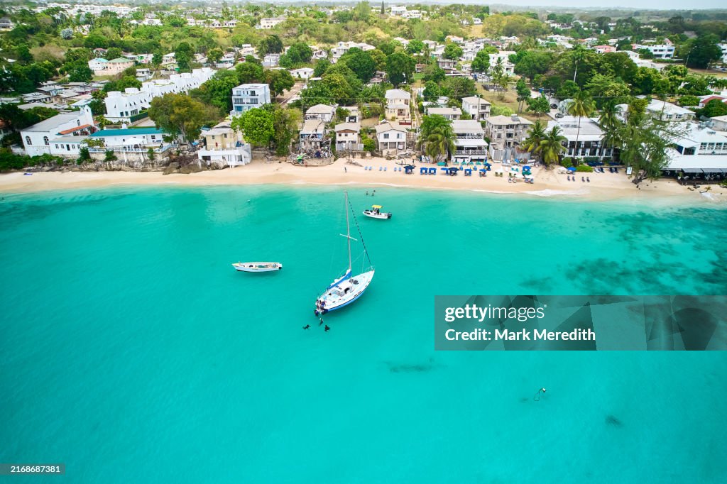 High above Alleynes Bay, Barbados