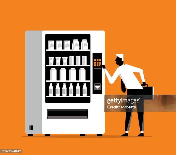 vending machine. automatic food sale - vending machine stock illustrations