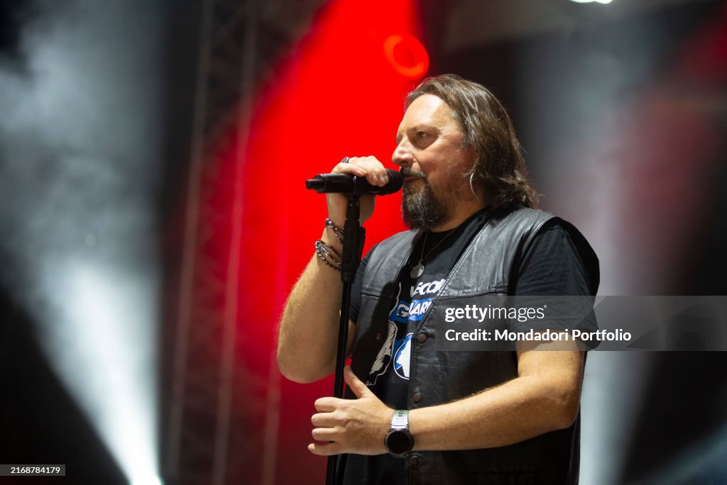 Italian band Nomadi live concert in Bergamo