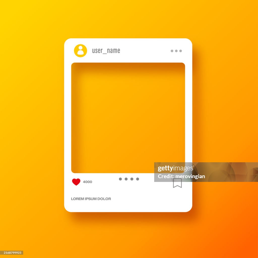 Posting Frame Design Photo Frame For Social Media Designs Post Template Framework Insert ...